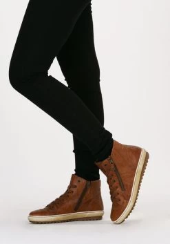 Cognac Gabor Hoge Sneaker 754 -Mode Kledingwinkel 100100 8