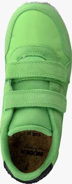 Groene Woden Lage Sneakers Nor Suede