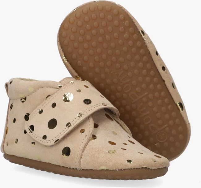 Beige Pom Pom Babyschoenen 1001 3 Beige Pom Pom Babyschoenen 1001