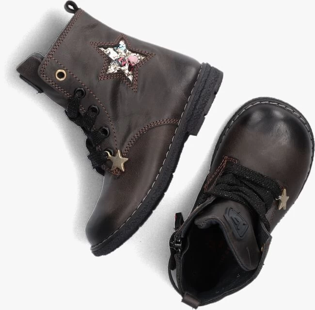 Zwarte Jochie & Freaks Veterboots Jf-21170 4 Zwarte Jochie & Freaks Veterboots Jf-21170 - Afbeelding 2