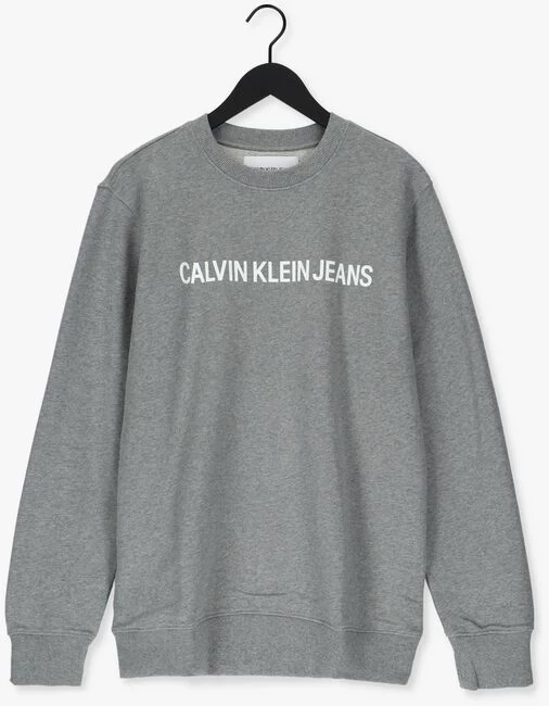 Grijze Calvin Klein Sweater Core Institutional L 5 Grijze Calvin Klein Sweater Core Institutional L - Afbeelding 3