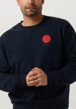 Blauwe Edwin Sweater Japanese Sun Sweat -Mode Kledingwinkel 202146 3