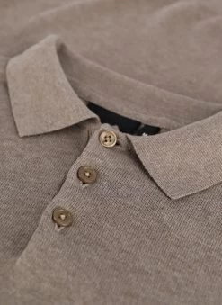 Taupe Saint Steve Polo Berend Polo -Mode Kledingwinkel 202409 6