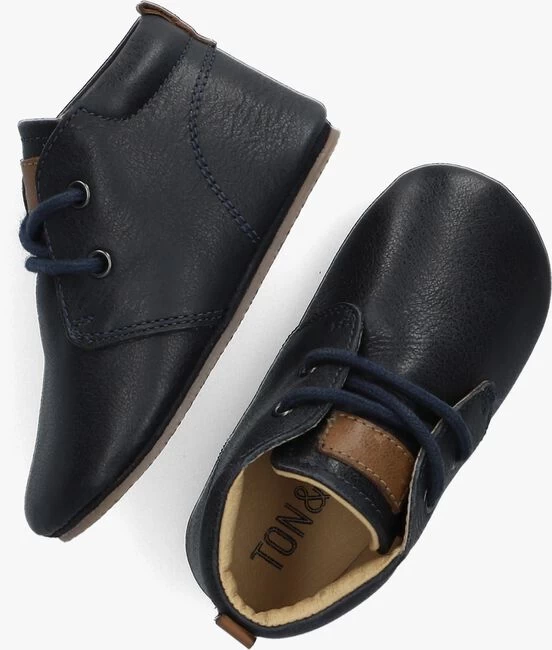 Blauwe Ton & Ton Babyschoenen Abbe 4 Blauwe Ton & Ton Babyschoenen Abbe - Afbeelding 2