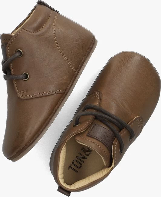 Bruine Ton & Ton Babyschoenen Abbe 4 Bruine Ton & Ton Babyschoenen Abbe - Afbeelding 2