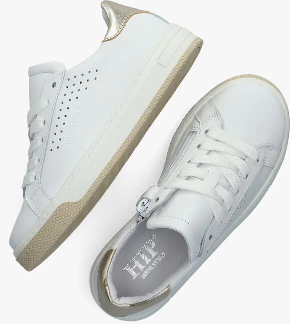 Witte Hip Lage Sneakers H1574 4 Witte Hip Lage Sneakers H1574 - Afbeelding 2