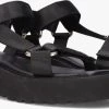 Zwarte Via Vai Sandalen Teddy Bloom -Mode Kledingwinkel 212067 1