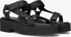 Zwarte Via Vai Sandalen Teddy Bloom