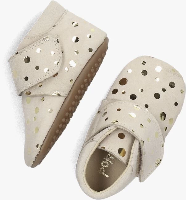 Beige Pom Pom Babyschoenen 1010 4 Beige Pom Pom Babyschoenen 1010 - Afbeelding 2