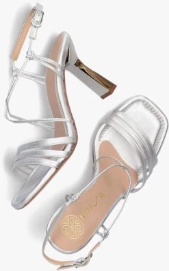 Zilveren Unisa Sandalen Snob -Mode Kledingwinkel 212183 5
