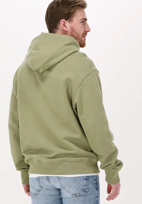 Groene Calvin Klein Sweater Stacked Logo Hoodie Men 3 Groene Calvin Klein Sweater Stacked Logo Hoodie Men