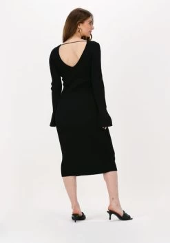 Zwarte Notes Du Nord Midi Jurk Christine Knitted Dress