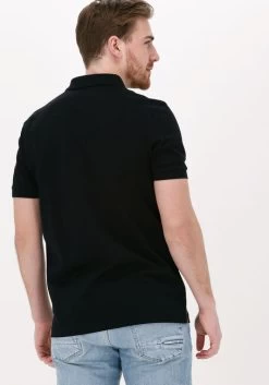 Zwarte Fred Perry Polo Textured Stripe Polo Shirt