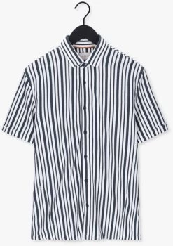 Gebroken Wit Cast Iron Casual Overhemd Short Sleeve Shirt Knitted Stripe With Structure -Mode Kledingwinkel 218310 5