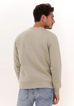 Zand Calvin Klein Sweater Monogram Logo Crew Neck