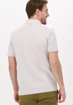 Beige Colourful Rebel Polo Structure Patch Polo