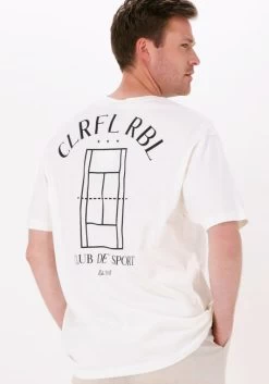 Beige Colourful Rebel T-shirt Tennis Court Basic Tee