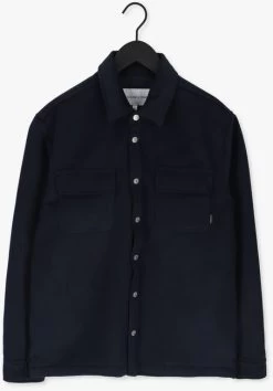 Blauwe Colourful Rebel Jack Jack Bonded Overshirt -Mode Kledingwinkel 220706 5