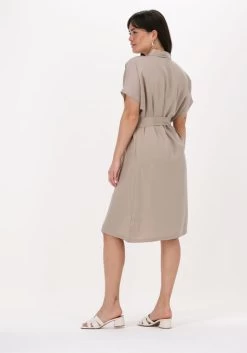 Taupe Knit-ted Mini Jurk Catoo