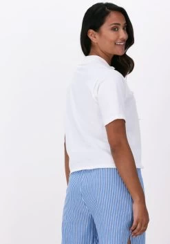 Witte Esmé Studios Top Mae 2/4 Loose Polo Blouse Knit