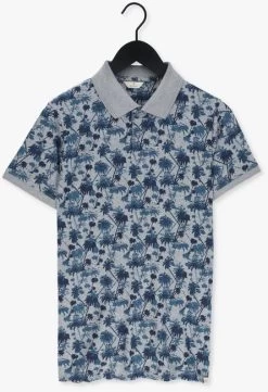 Grijze Dstrezzed Polo Bowie Polo Aqua Palm Pique -Mode Kledingwinkel 221676 5