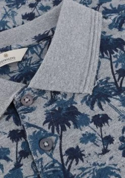 Grijze Dstrezzed Polo Bowie Polo Aqua Palm Pique -Mode Kledingwinkel 221676 6