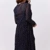 Zwarte Lollys Laundry Midi Jurk Lydia Dress -Mode Kledingwinkel 222584 2