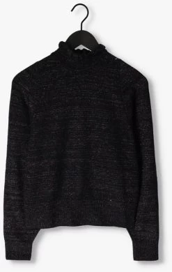 Bruine Scotch & Soda Trui Ruffled High-neck Lurex Pullover -Mode Kledingwinkel 222654 5