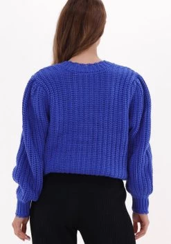 Blauwe Y.a.s. Vest Yaskula Ls Knit Cardigan