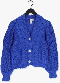 Blauwe Y.a.s. Vest Yaskula Ls Knit Cardigan -Mode Kledingwinkel 223149 5