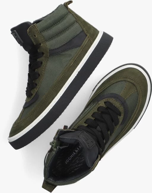 Groene Jochie & Freaks Hoge Sneaker Tijn 4 Groene Jochie & Freaks Hoge Sneaker Tijn - Afbeelding 2