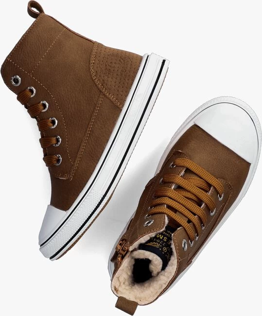 Cognac Shoesme Hoge Sneaker On22w211 4 Cognac Shoesme Hoge Sneaker On22w211 - Afbeelding 2