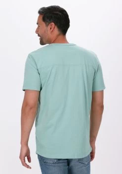 Groene Selected Homme T-shirt Slhrelaxlong-david Ss O-neck Tee G Camp