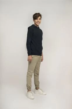 Donkerblauwe Nik & Nik Sweater The World Hoodie