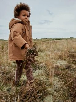 Lil Atelier Bruine Lil' Atelier Gewatteerde Jas Nmmgolan Long Jacket