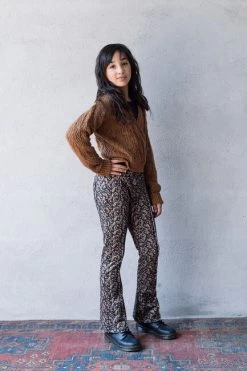 Bruine Looxs Flared Broek 2233-5699