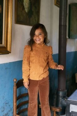 Bruine Looxs Flared Broek 2232-7637