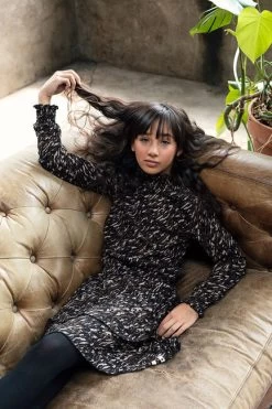 Beige Looxs Mini Jurk 2232-5870