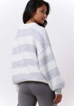 Ecru 10days Trui Striped Polo Sweater Knit