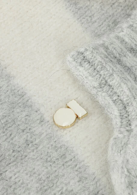 Ecru 10days Trui Striped Polo Sweater Knit 6 Ecru 10days Trui Striped Polo Sweater Knit - Afbeelding 4