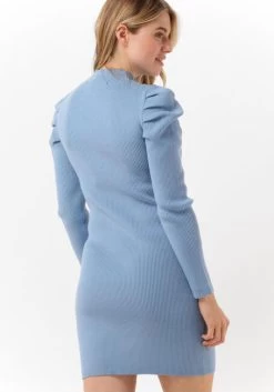 Lichtblauwe Silvian Heach Mini Jurk Dress Hamlet