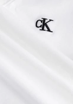 Witte Calvin Klein T-shirt Ck Embroidery Stretch 9 Witte Calvin Klein T-shirt Ck Embroidery Stretch -Mode Kledingwinkel 234022 6