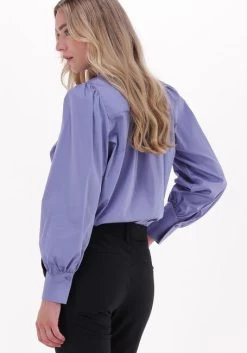 Blauwe Levete Room Blouse Lr-isla Solid 62 Shirt