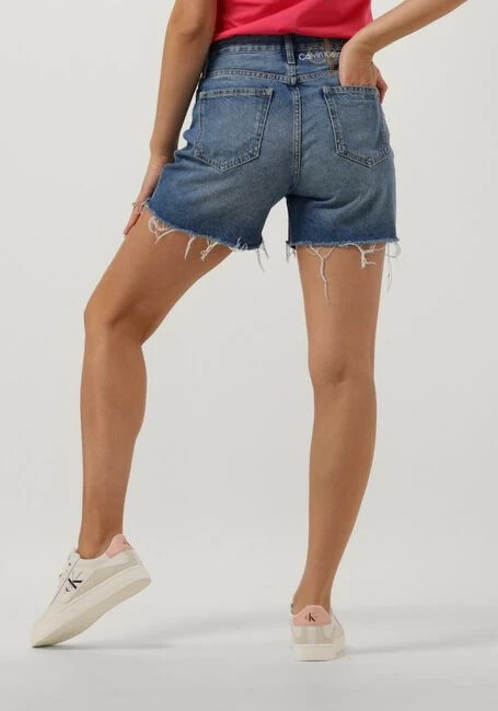 Blauwe Calvin Klein Shorts Mom Short 3 Blauwe Calvin Klein Shorts Mom Short