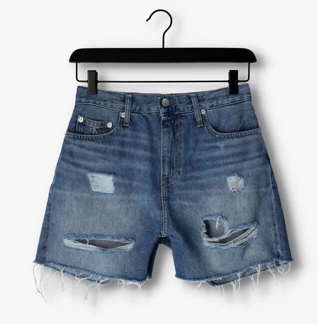 Blauwe Calvin Klein Shorts Mom Short 5 Blauwe Calvin Klein Shorts Mom Short - Afbeelding 3