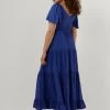 Blauwe Y.a.s. Maxi Jurk Yastoronto Ss Ankle Dress -Mode Kledingwinkel 237320 2