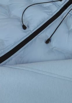 Lichtblauwe Cast Iron Gewatteerde Jas Hooded Jacket Tech Jersey Interlock -Mode Kledingwinkel 237750 6