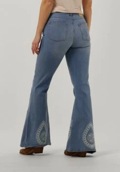 Blauwe Fabienne Chapot Flared Jeans Eva Extra Flare Embro 155