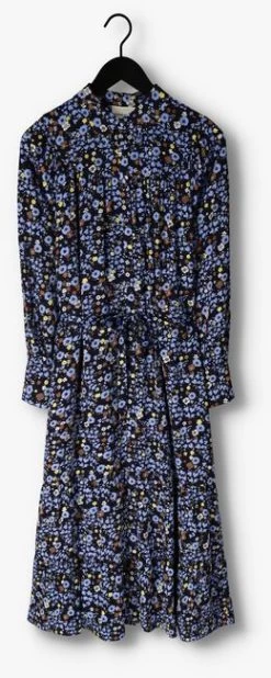 Donkerblauwe Fabienne Chapot Maxi Jurk Noa Dress 126 -Mode Kledingwinkel 239004 5