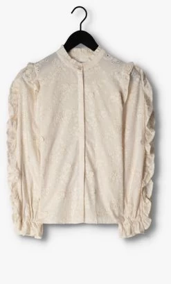Beige Fabienne Chapot Blouse Fien Blouse 20 -Mode Kledingwinkel 239013 5